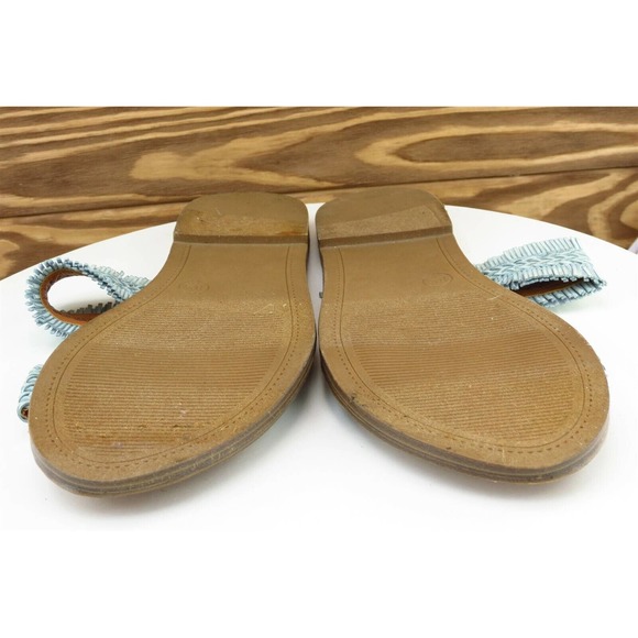 Universal Thread Sz 8.5‎ M Blue Slide Synthetic Women Sandals 17730 - Picture 7 of 7